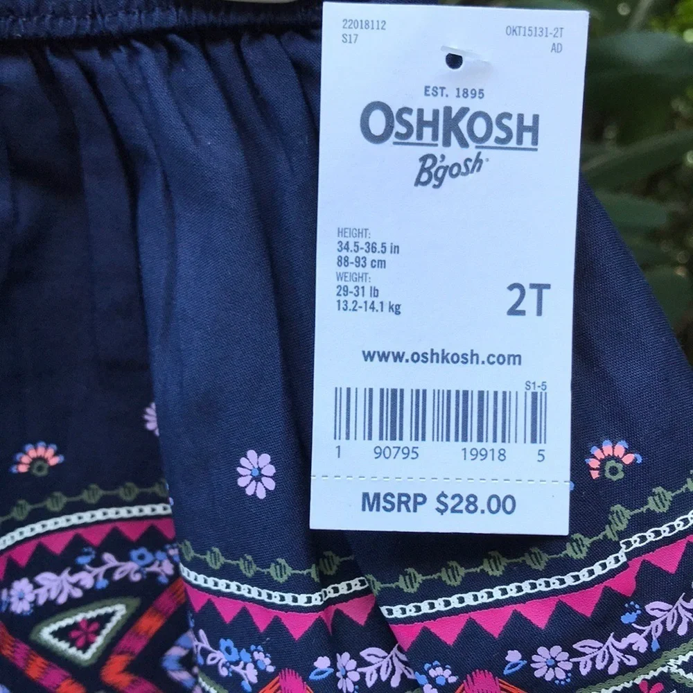 OshKosh B’gosh Toddler Girl Boho Skirt *2T